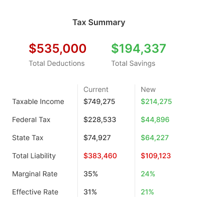 Hero section floating image